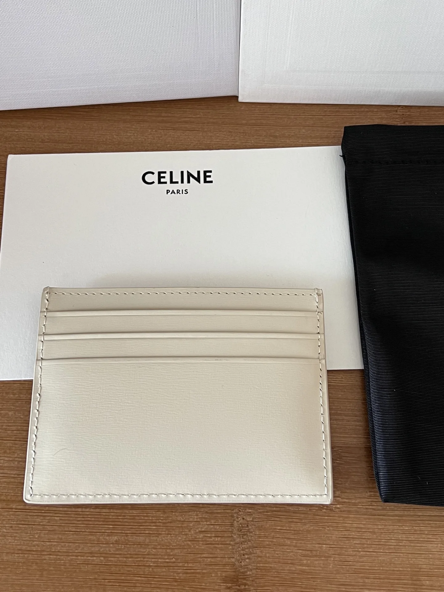 Celine 833 TRIOMPHE calfskin card holder - Detail view 2