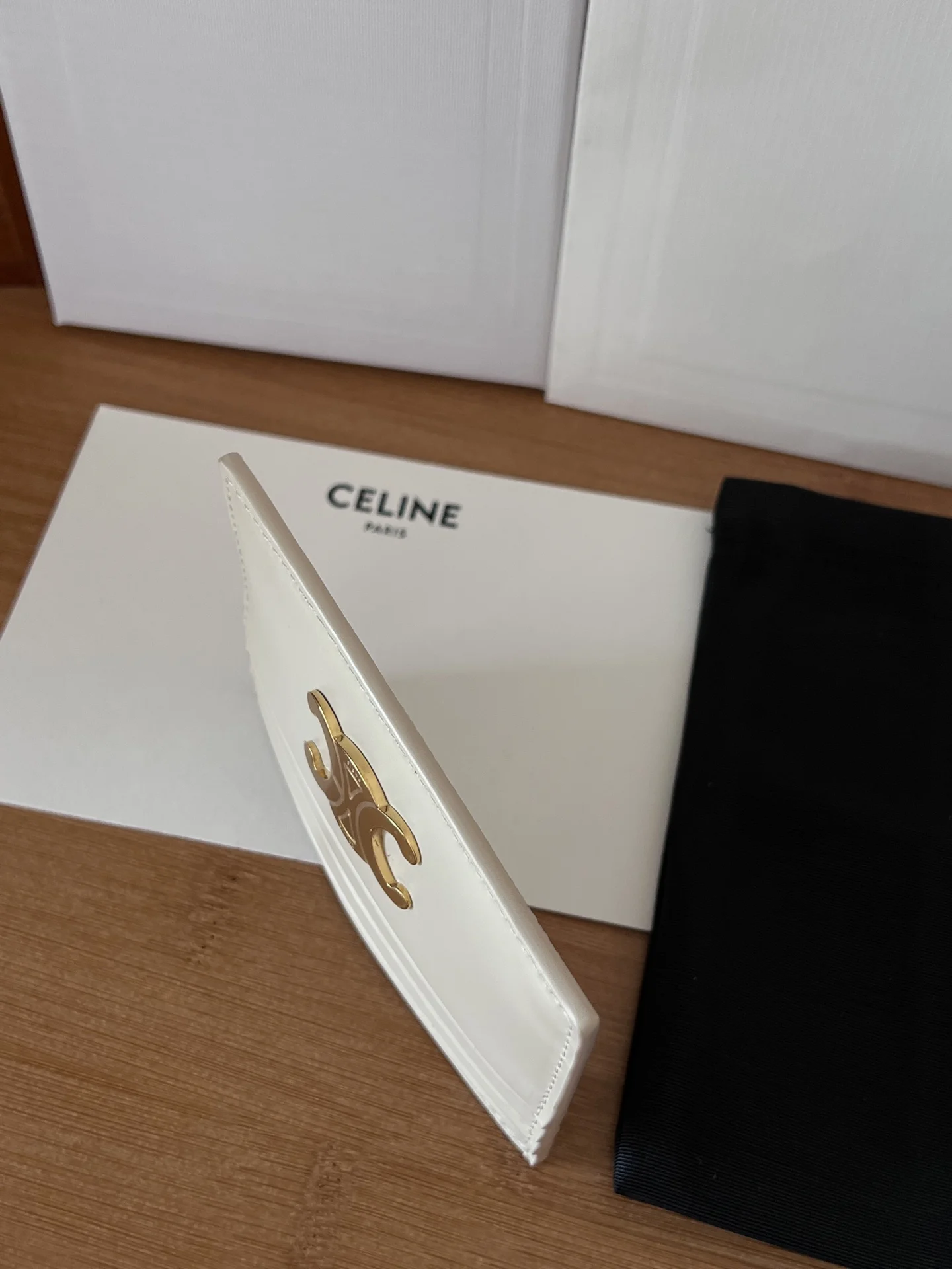Celine 833 TRIOMPHE calfskin card holder - Detail view 4