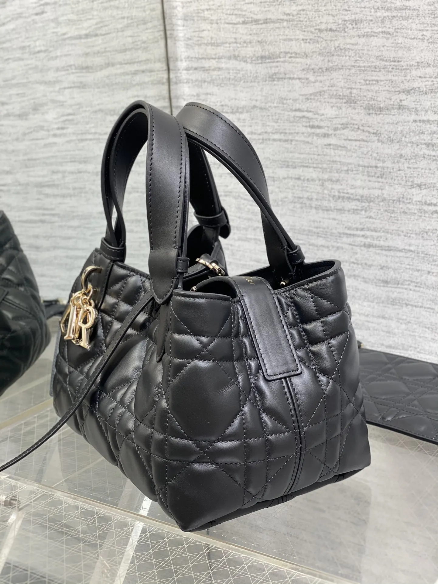 迪奥黑色Toujours系列 小号 女士手提包 - 细节图 4