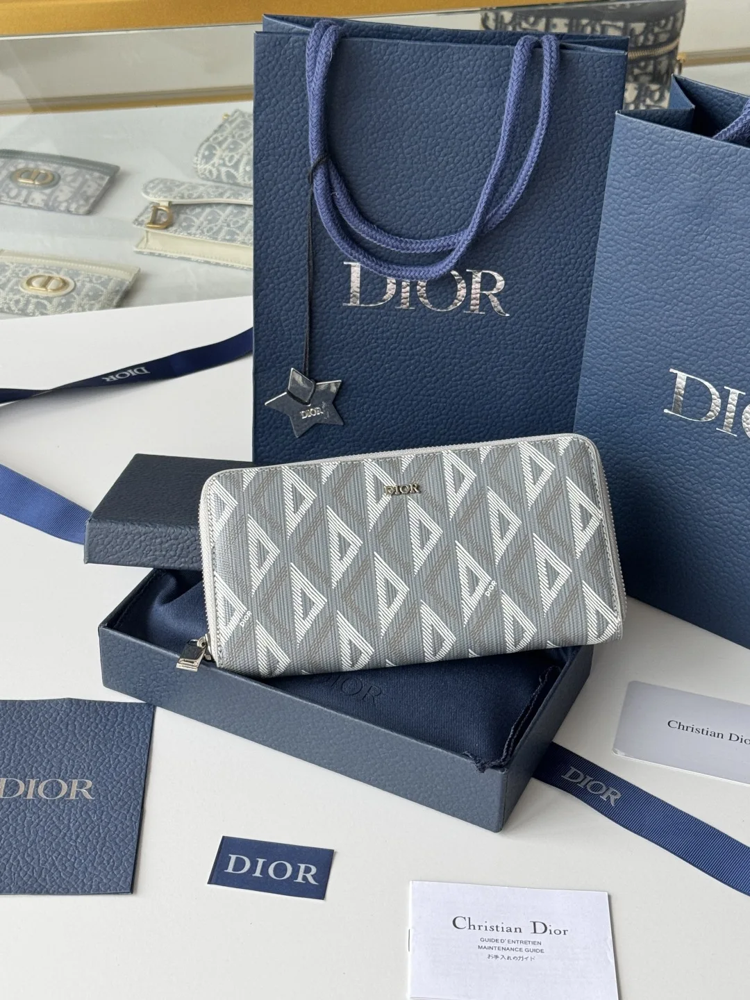 Dior 2ESBC252YSE-315 Long Zipper Wallet - Detail view 1