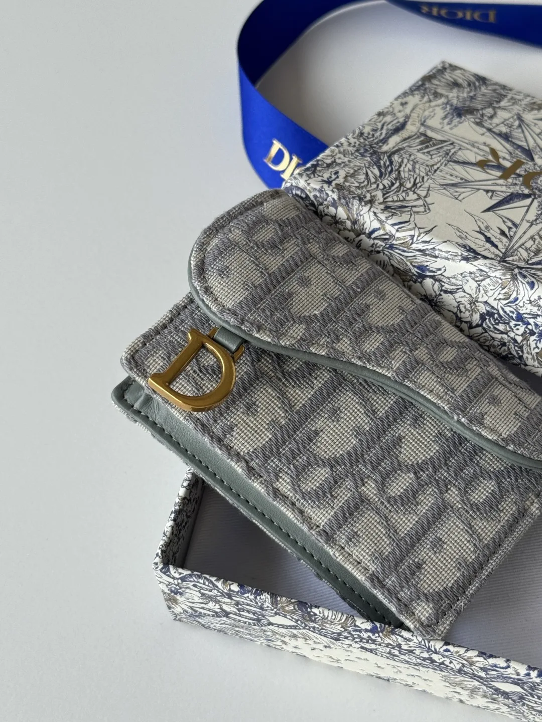 Dior New Saddle Card Holder Coin Purse - Detail view 6