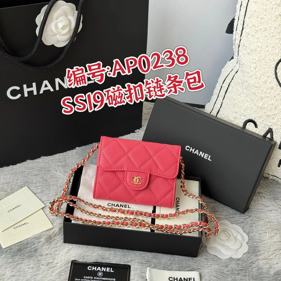 Chanel 0238 SS19 Magnetic Snap Chain Bag Small Chanel Chain Bag - Detail view 1