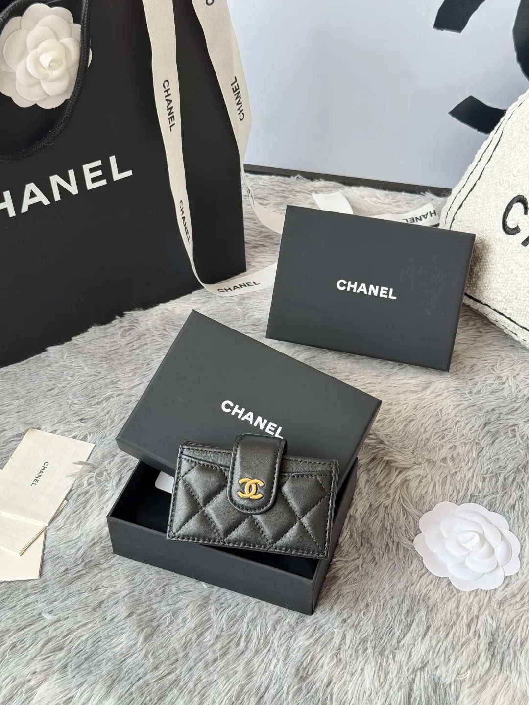 Chanel AP0342 Tweed Card Holder