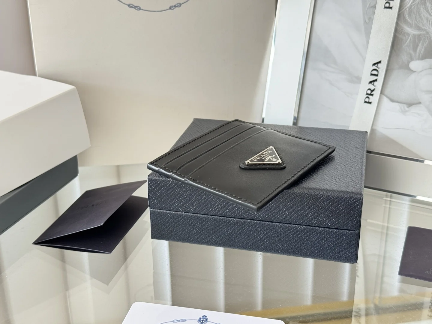 Prada 1MC025 Men s and Women s Card Holder Wallet - Detail view 5