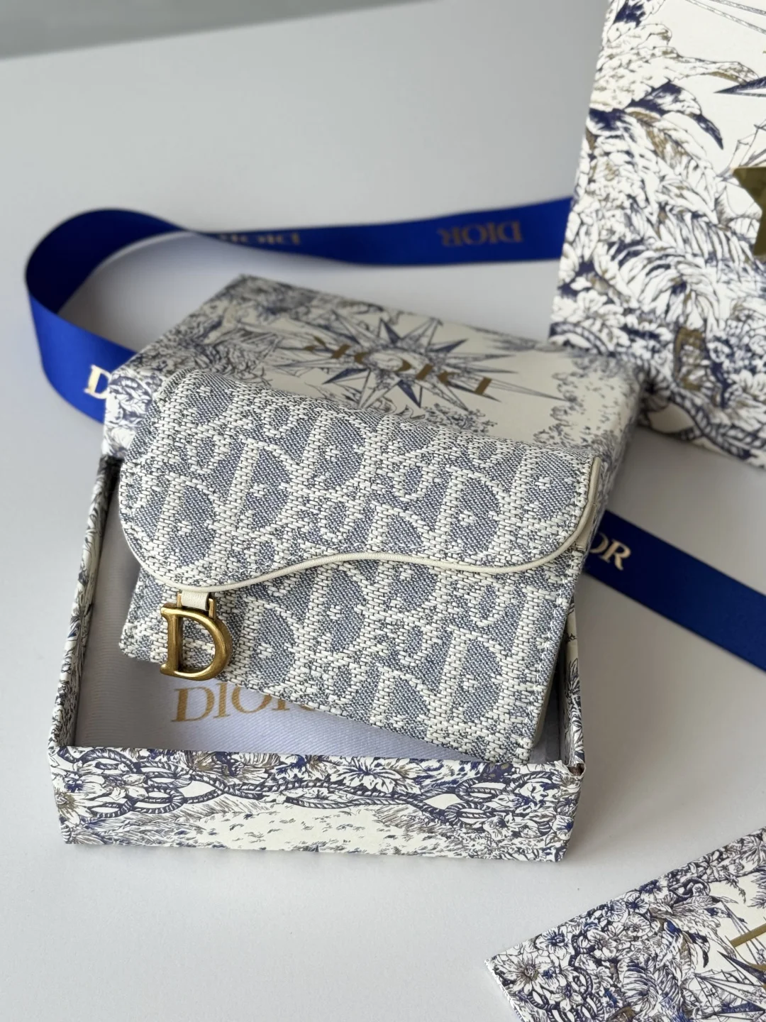 Dior New Saddle Card Holder Coin Purse - Detail view 2