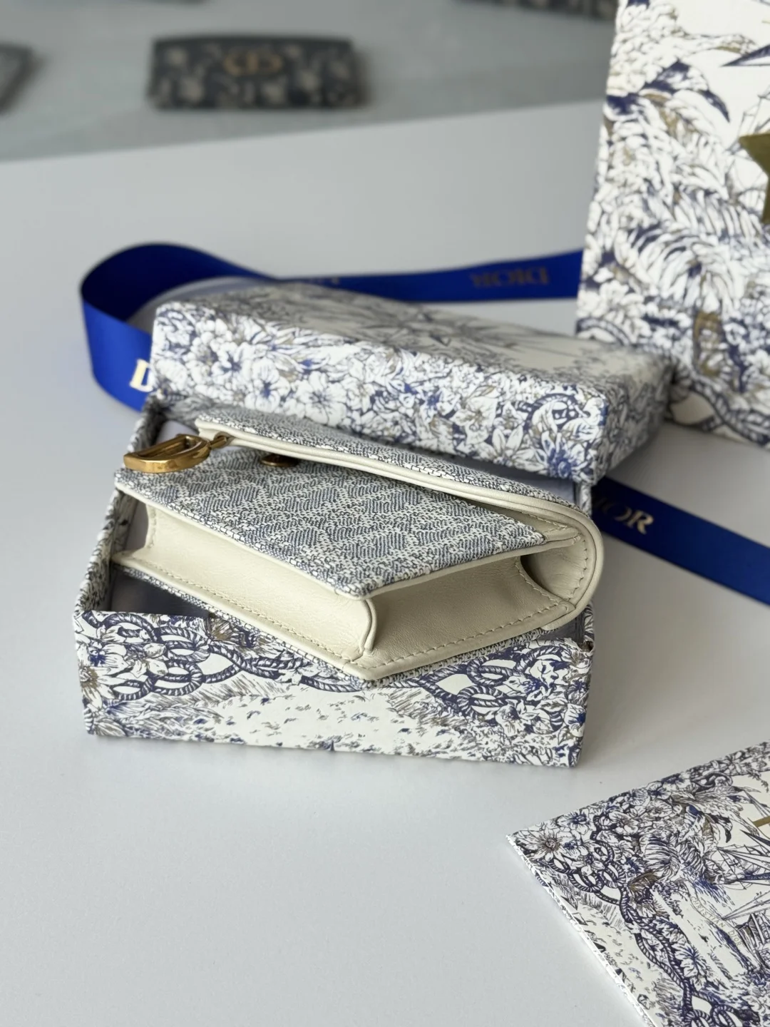 Dior New Saddle Card Holder Coin Purse - Detail view 5