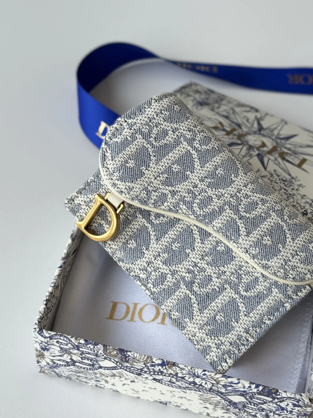 Dior New Saddle Card Holder Coin Purse - Detail view 6