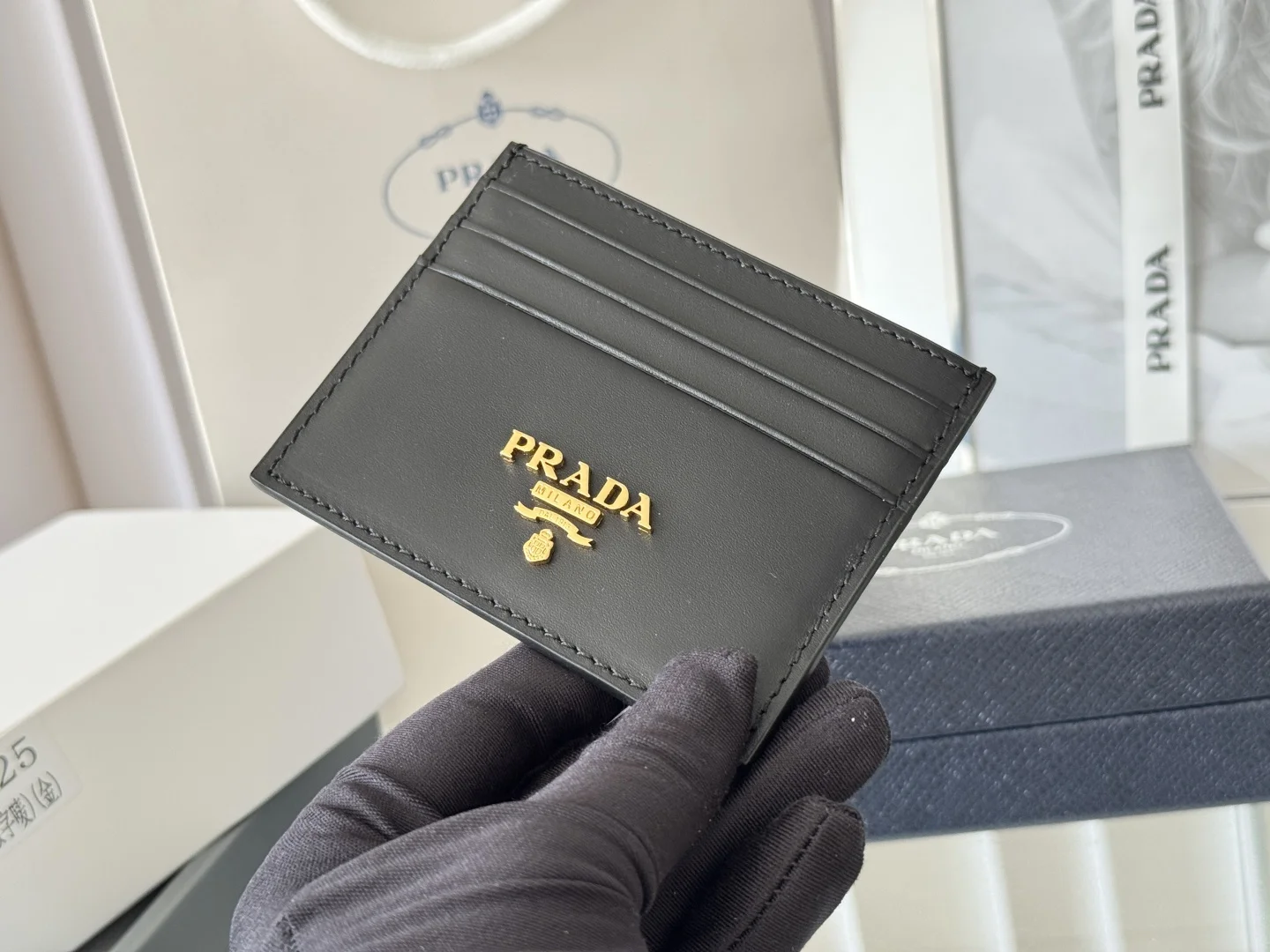 Prada 1MC025 Men s and Women s Card Holder Wallet - Detail view 7