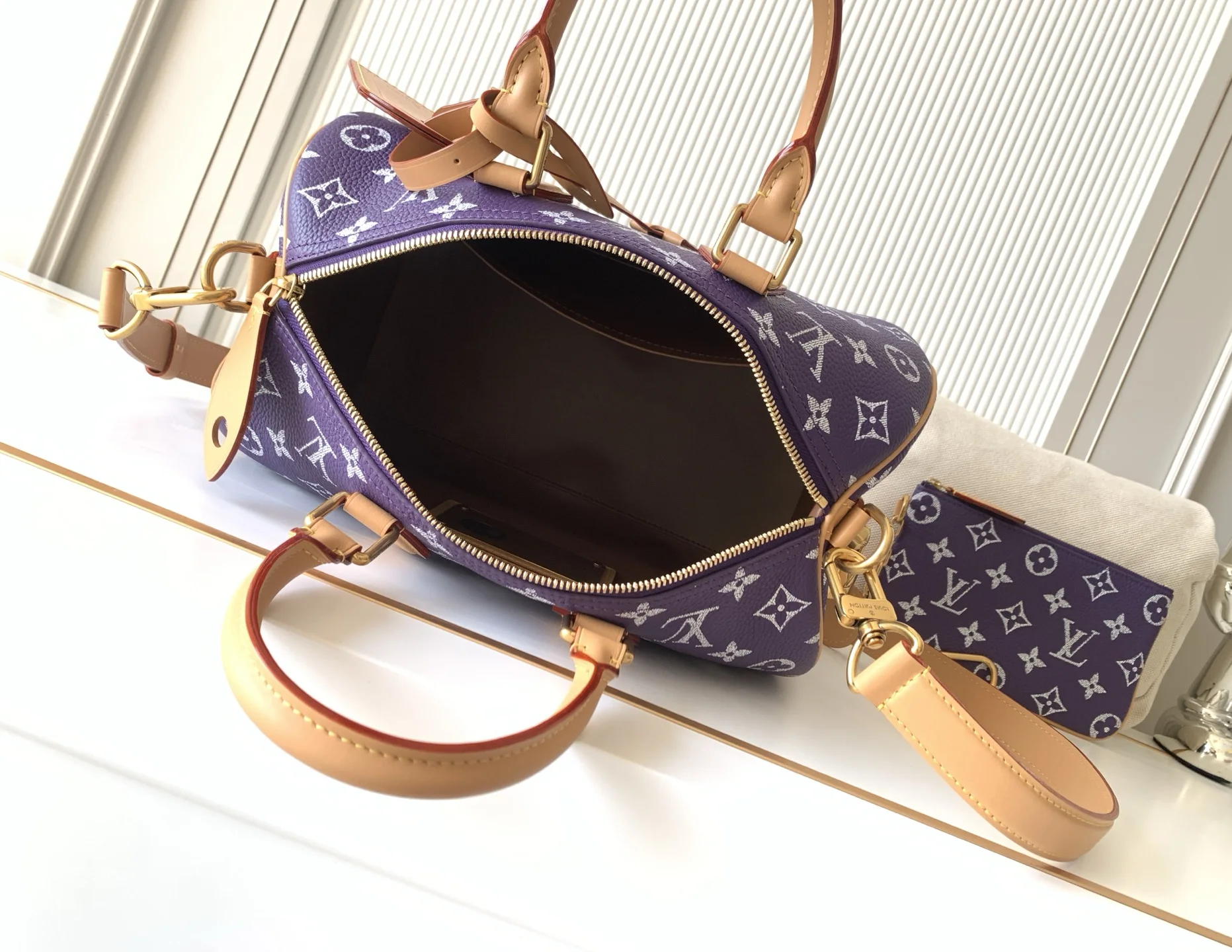 LVM14064紫色 Speedy P9 Bandouliere30手袋 - 细节图 8