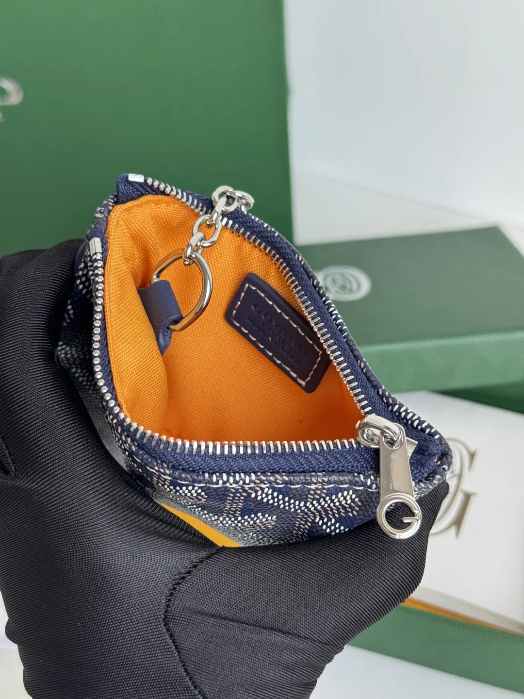 Goyard 3306 Mini Senate Nano Key Bag Coin Purse - Detail view 8