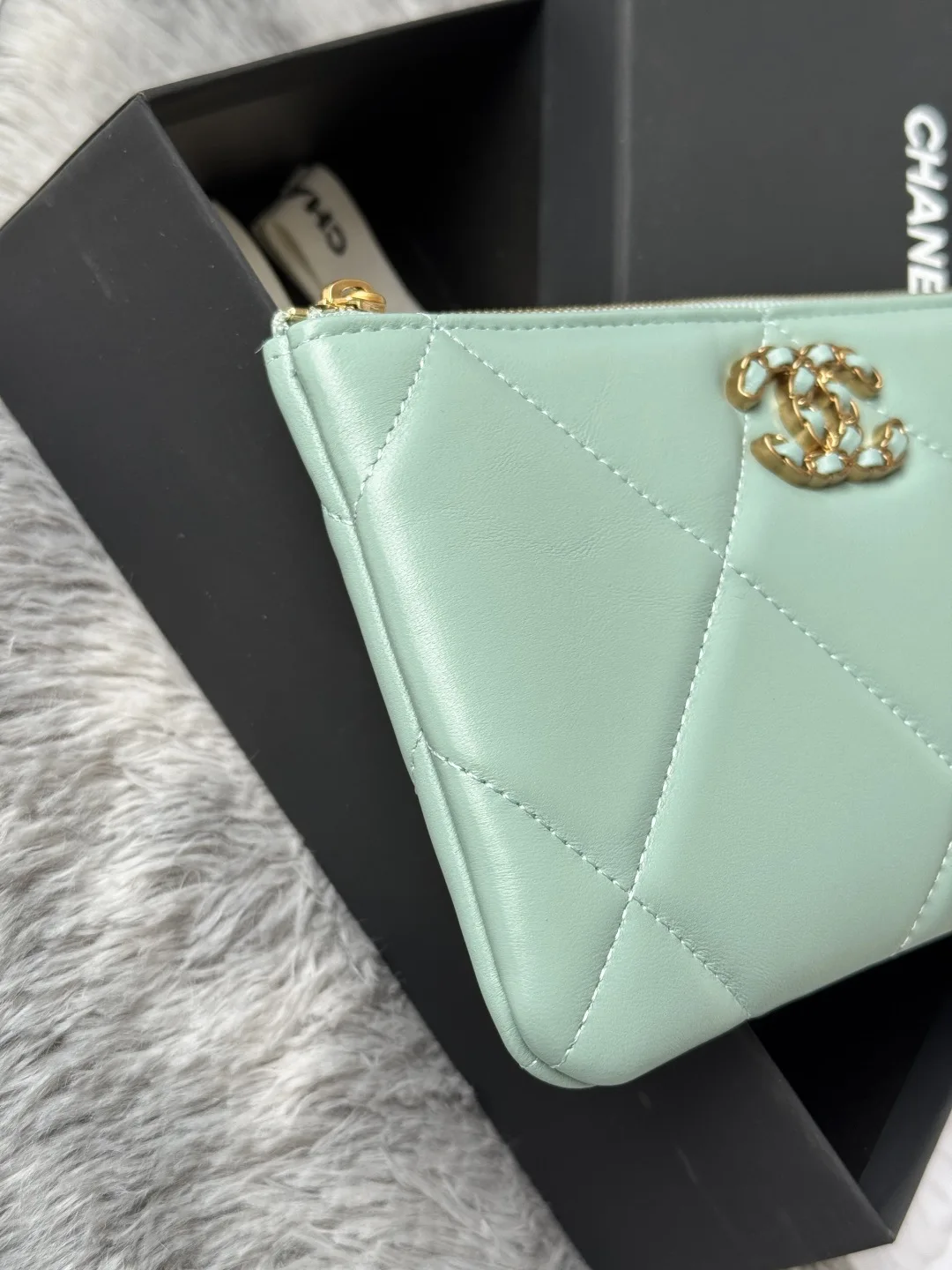 Chanel AP1790 Diamond Quilted Flap Coin Purse - Detail view 6