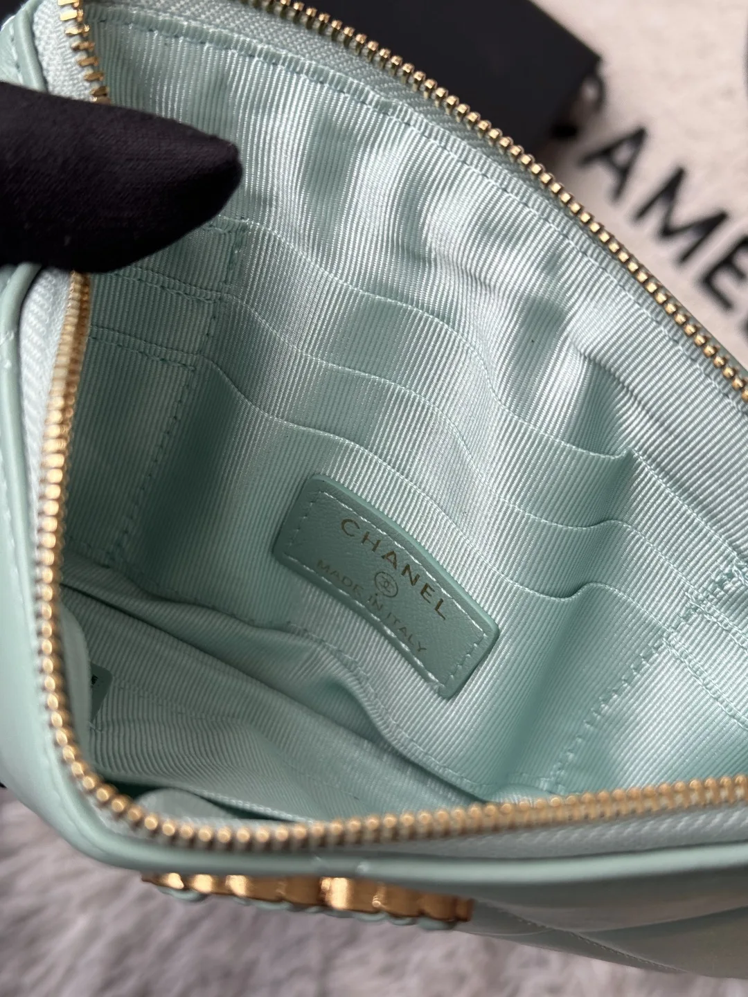 Chanel AP1790 Diamond Quilted Flap Coin Purse - Detail view 9