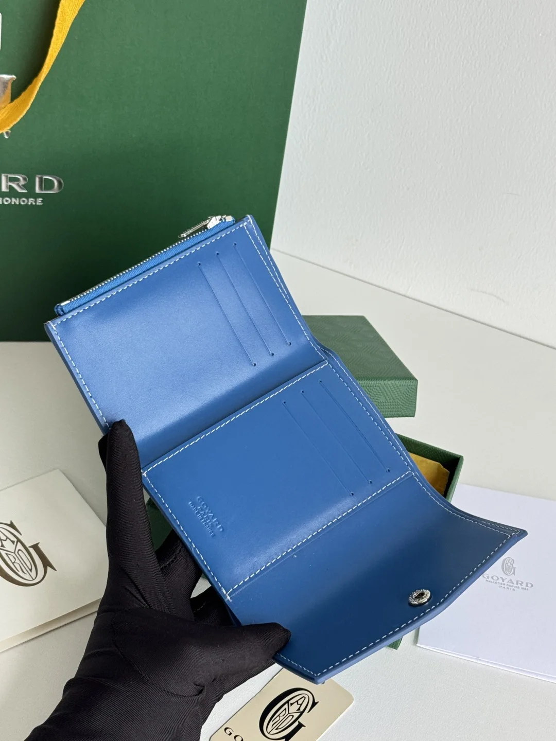 Goyard 3319 Saint-Gabriel Envelope Trifold Wallet - Detail view 8