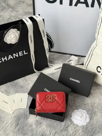 AP0949 Diamond Quilted Small Zip Coin Purse