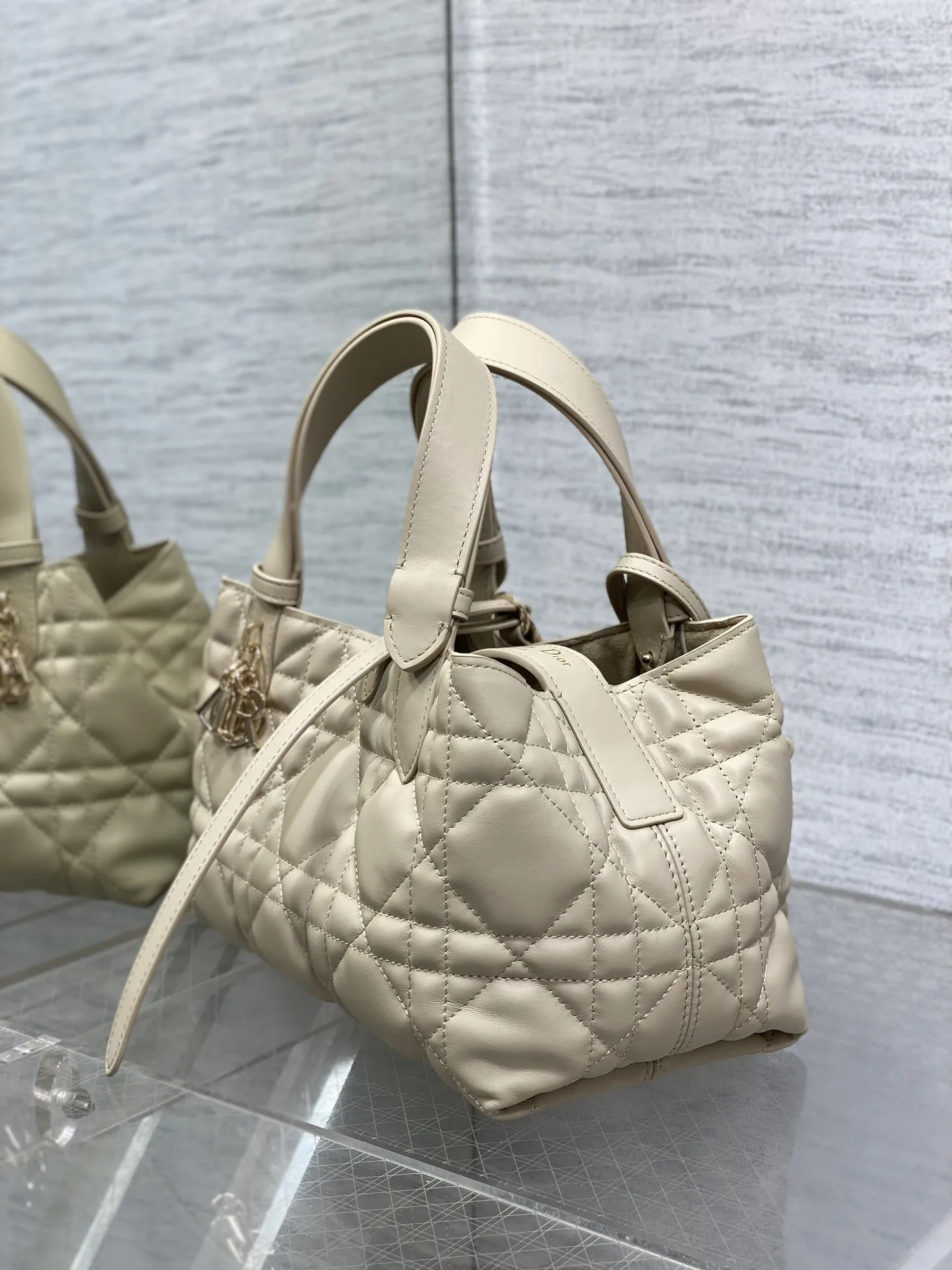 Dior Light Apricot Toujours Small Handbag - Detail view 4