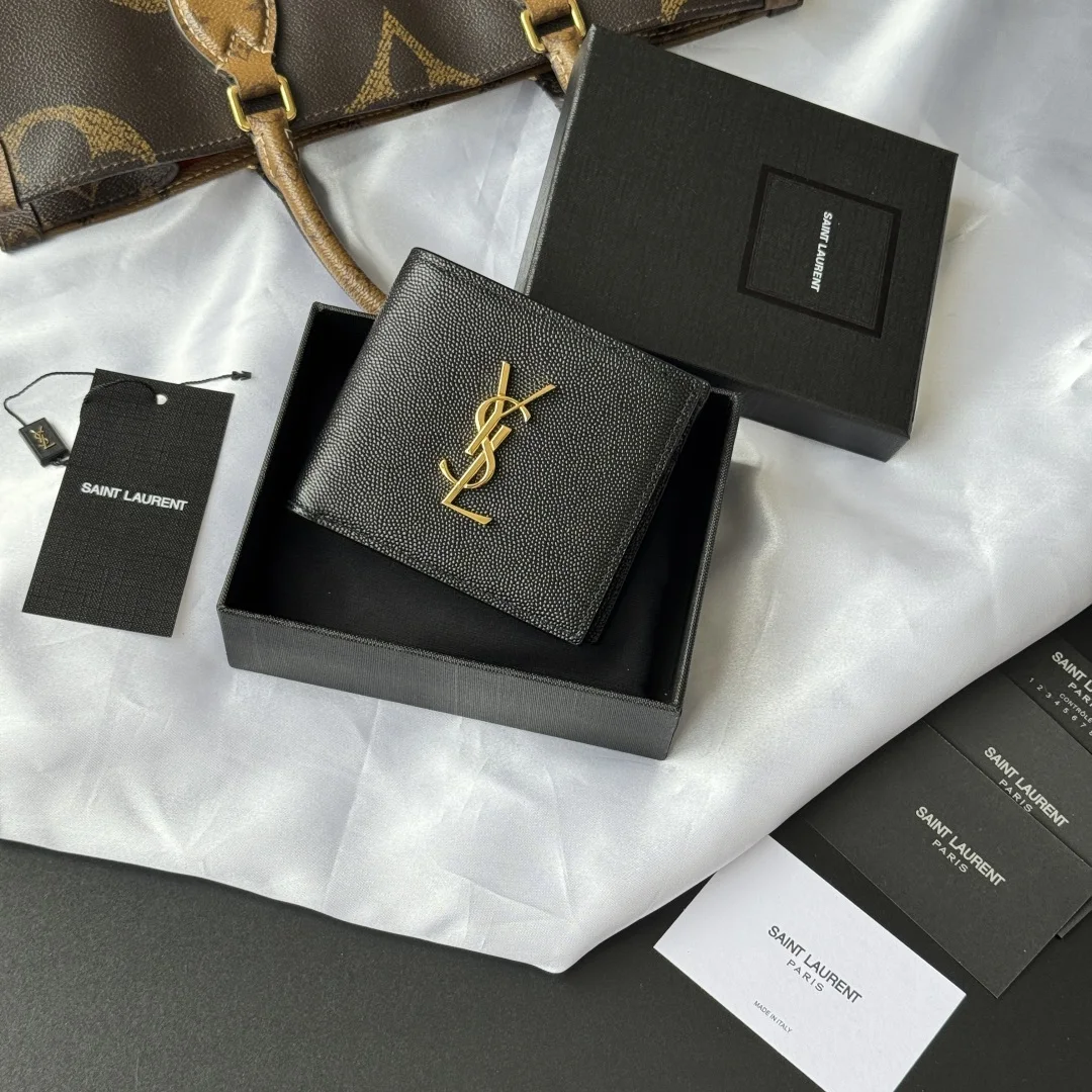 SAINT LAURENT 463249 MONOGRAM Bi-fold Wallet Card Holder - Detail view 1