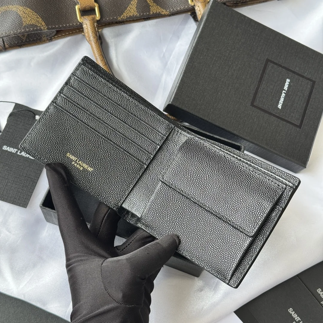 SAINT LAURENT 463249 MONOGRAM Bi-fold Wallet Card Holder - Detail view 7