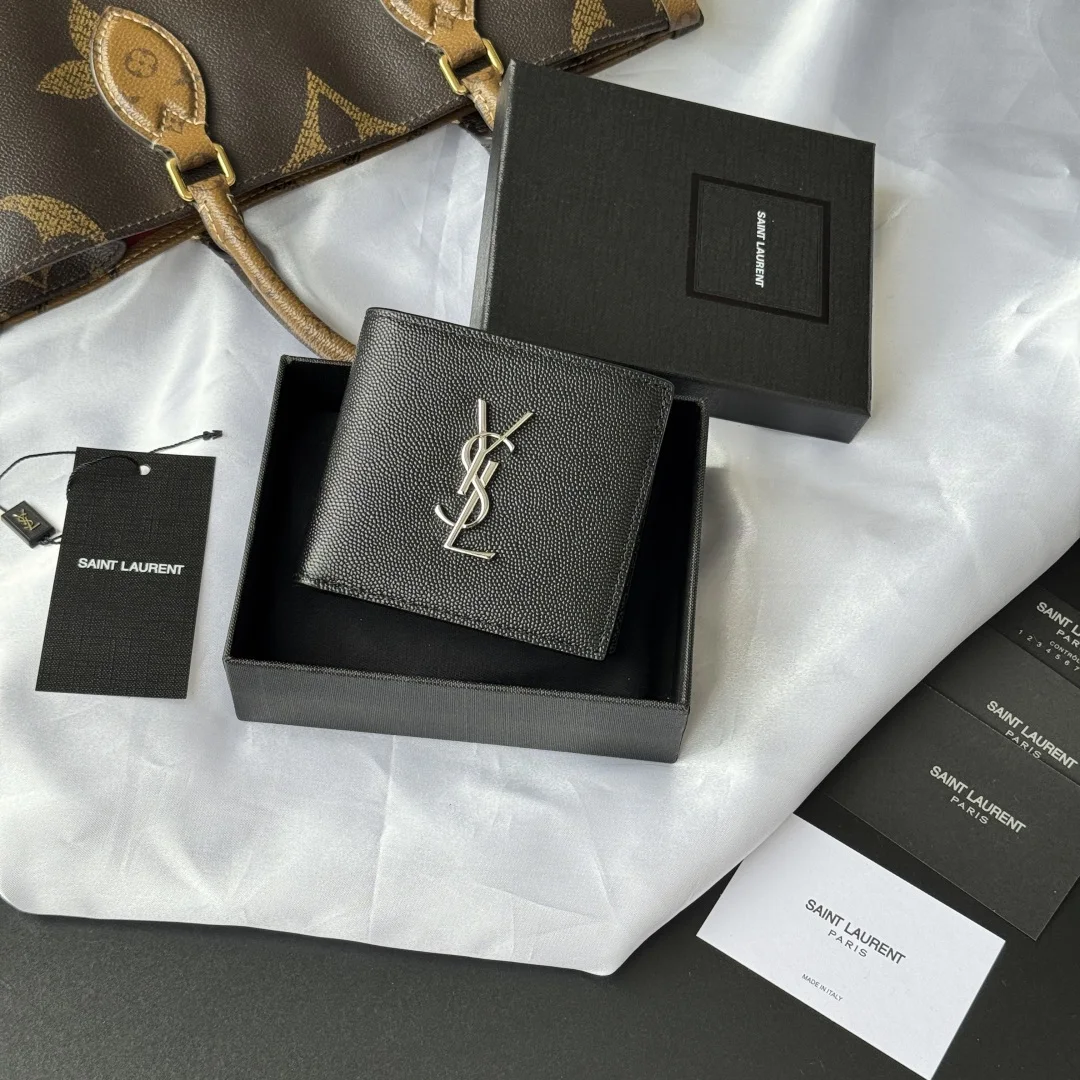 SAINT LAURENT 463249 MONOGRAM Bi-fold Wallet Card Holder - Detail view 1
