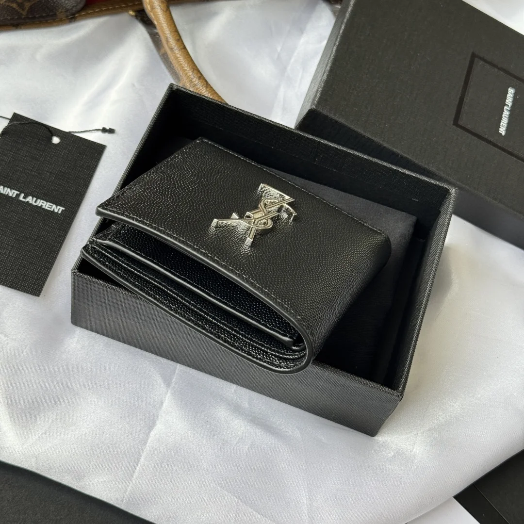 SAINT LAURENT 463249 MONOGRAM Bi-fold Wallet Card Holder - Detail view 4