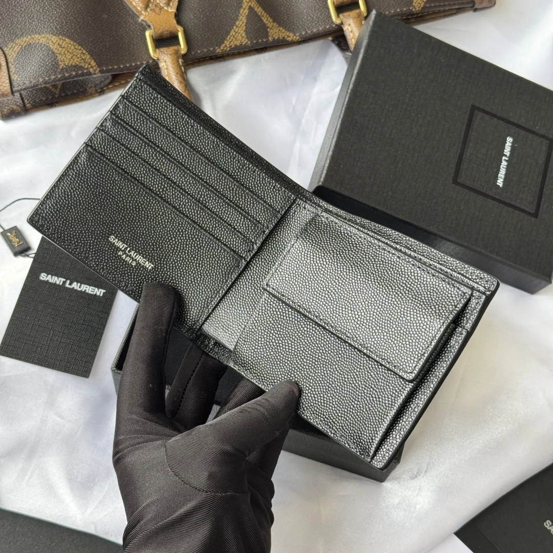 SAINT LAURENT 463249 MONOGRAM Bi-fold Wallet Card Holder - Detail view 7