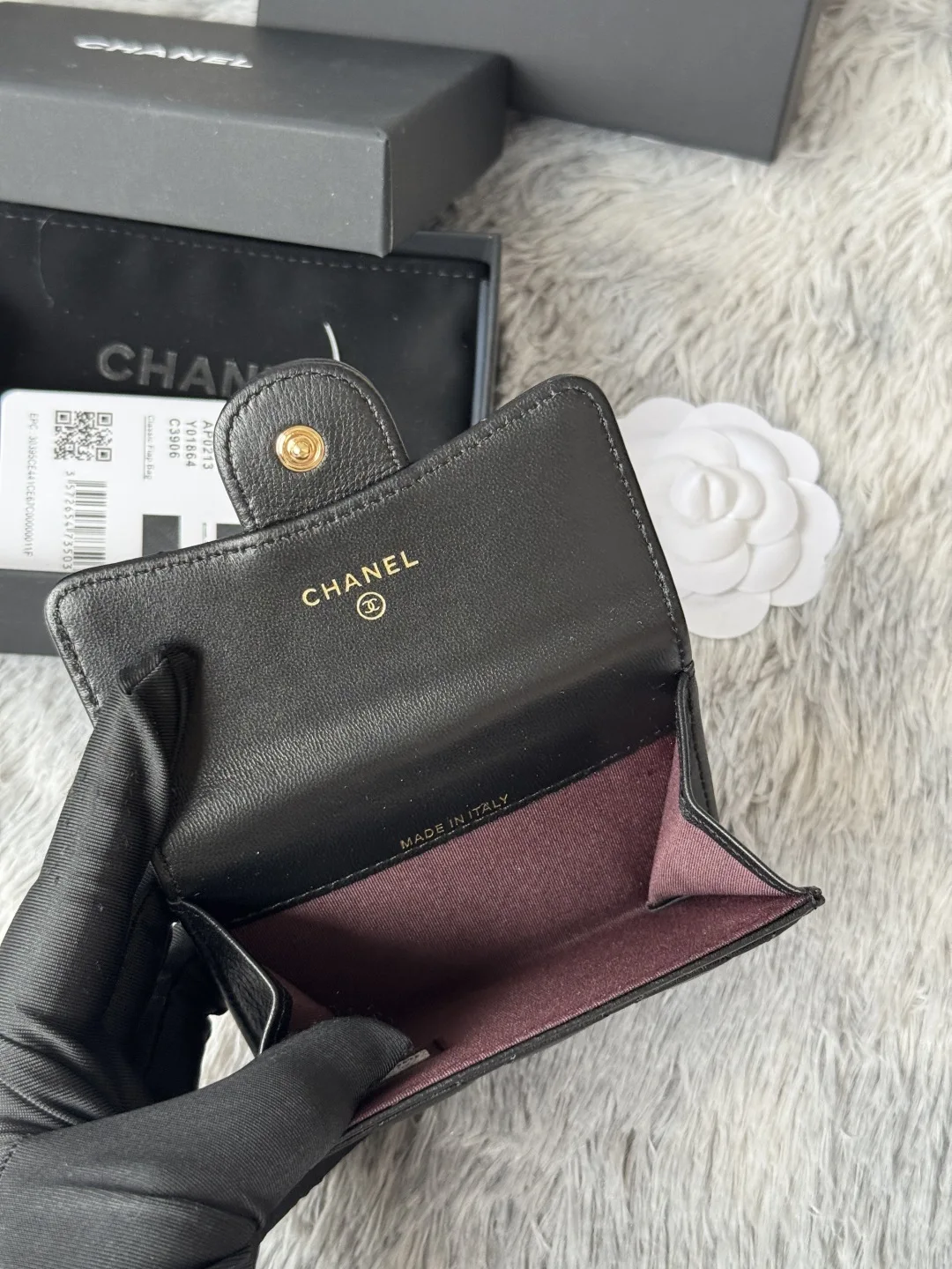 Chanel AP0214 Lambskin CF Cardholder - Detail view 8