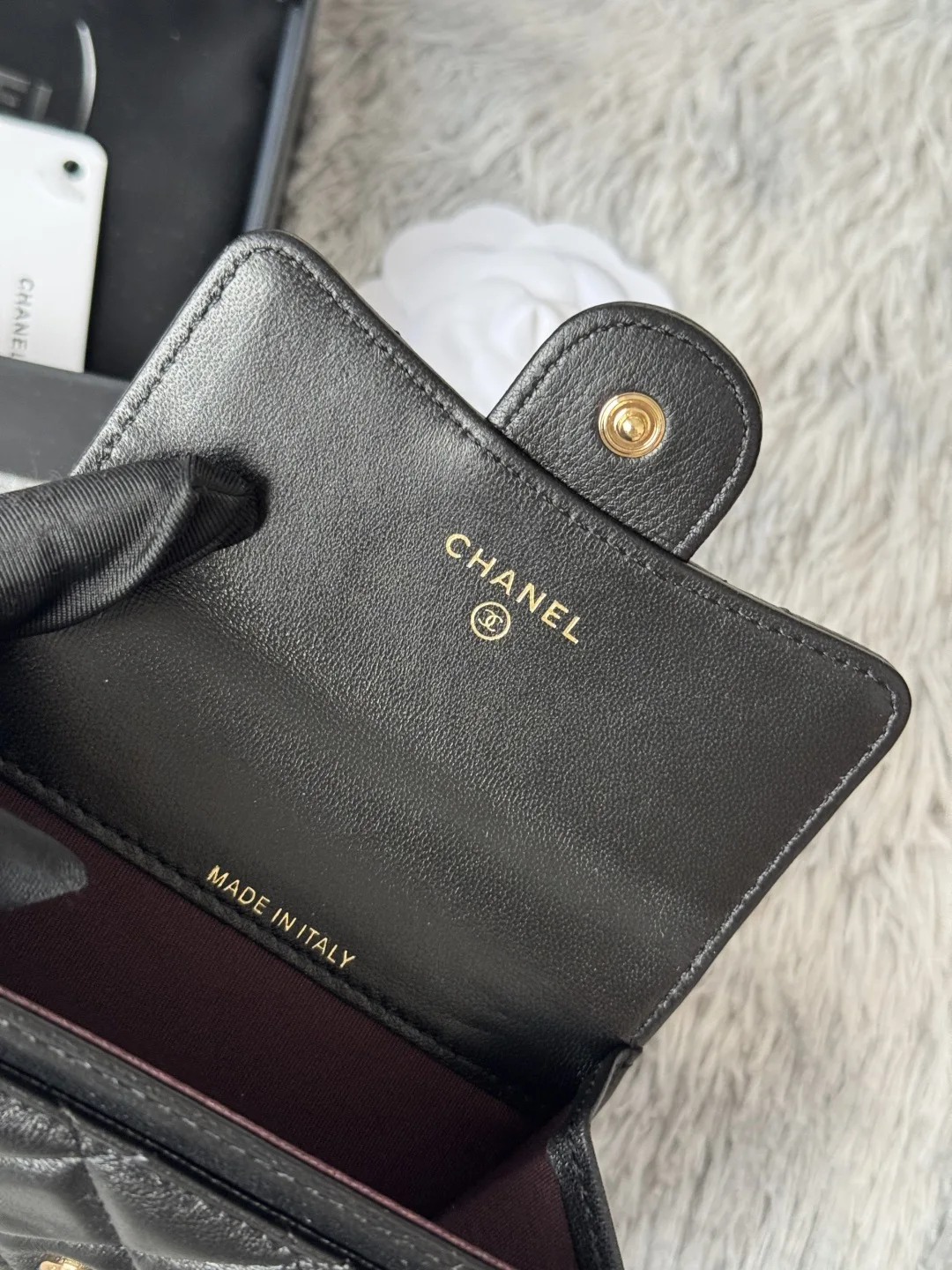 Chanel AP0214 Lambskin CF Cardholder - Detail view 9