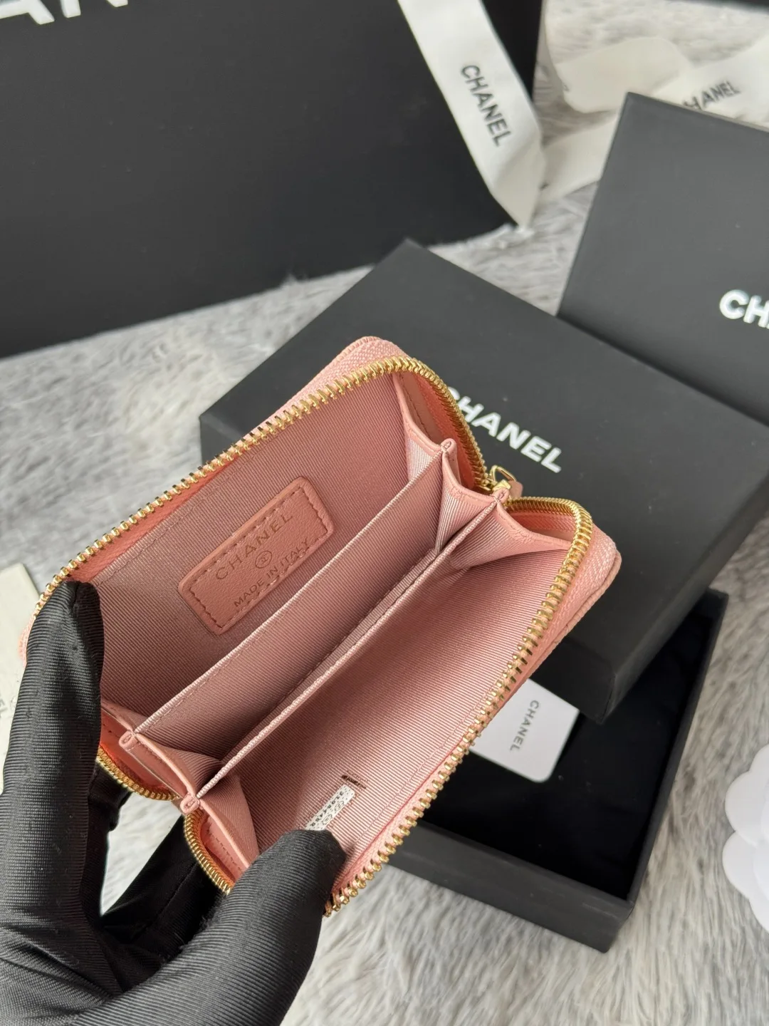 Chanel AP0216 Zipper Coin Purse - Detail view 8