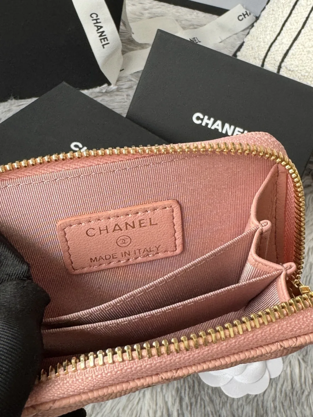 Chanel AP0216 Zipper Coin Purse - Detail view 9