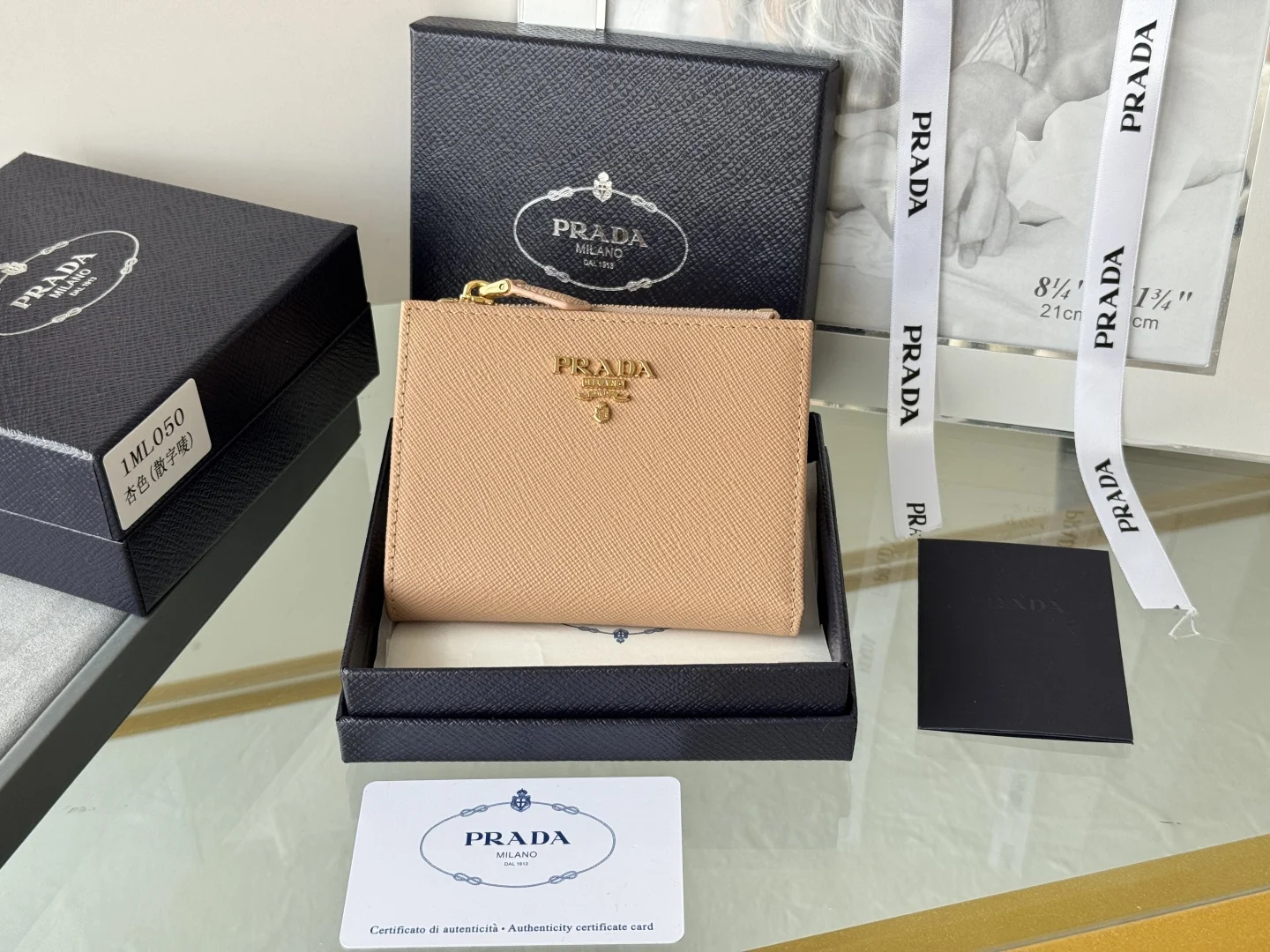 Prada 1ML050 Saffiano Leather Bifold Wallet - Detail view 1