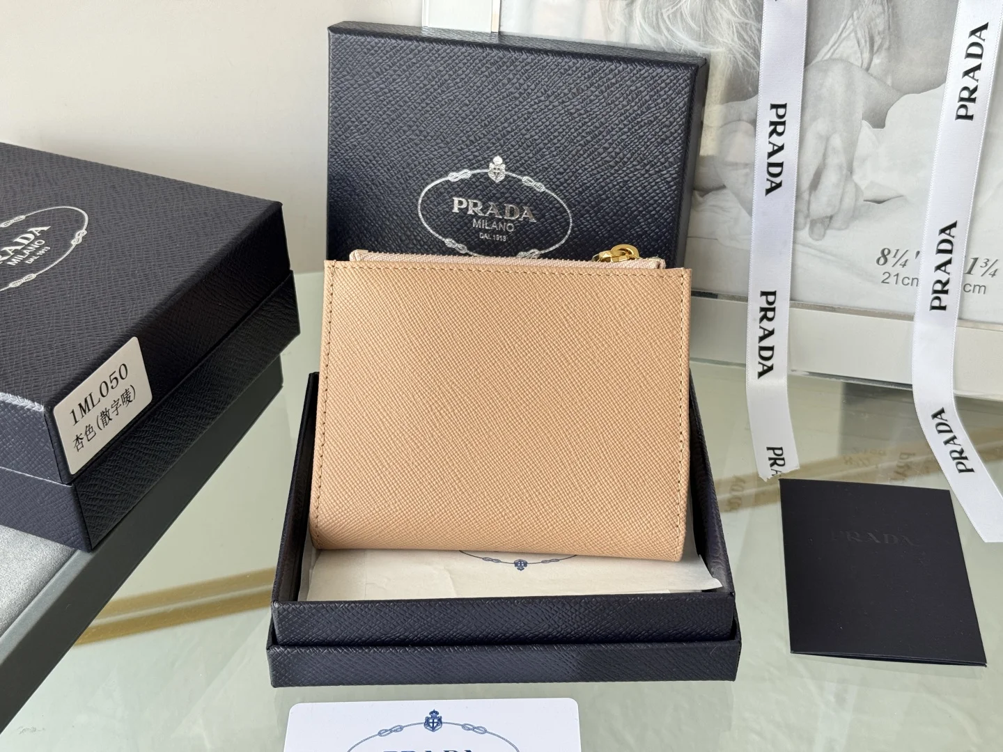 Prada 1ML050 Saffiano Leather Bifold Wallet - Detail view 2
