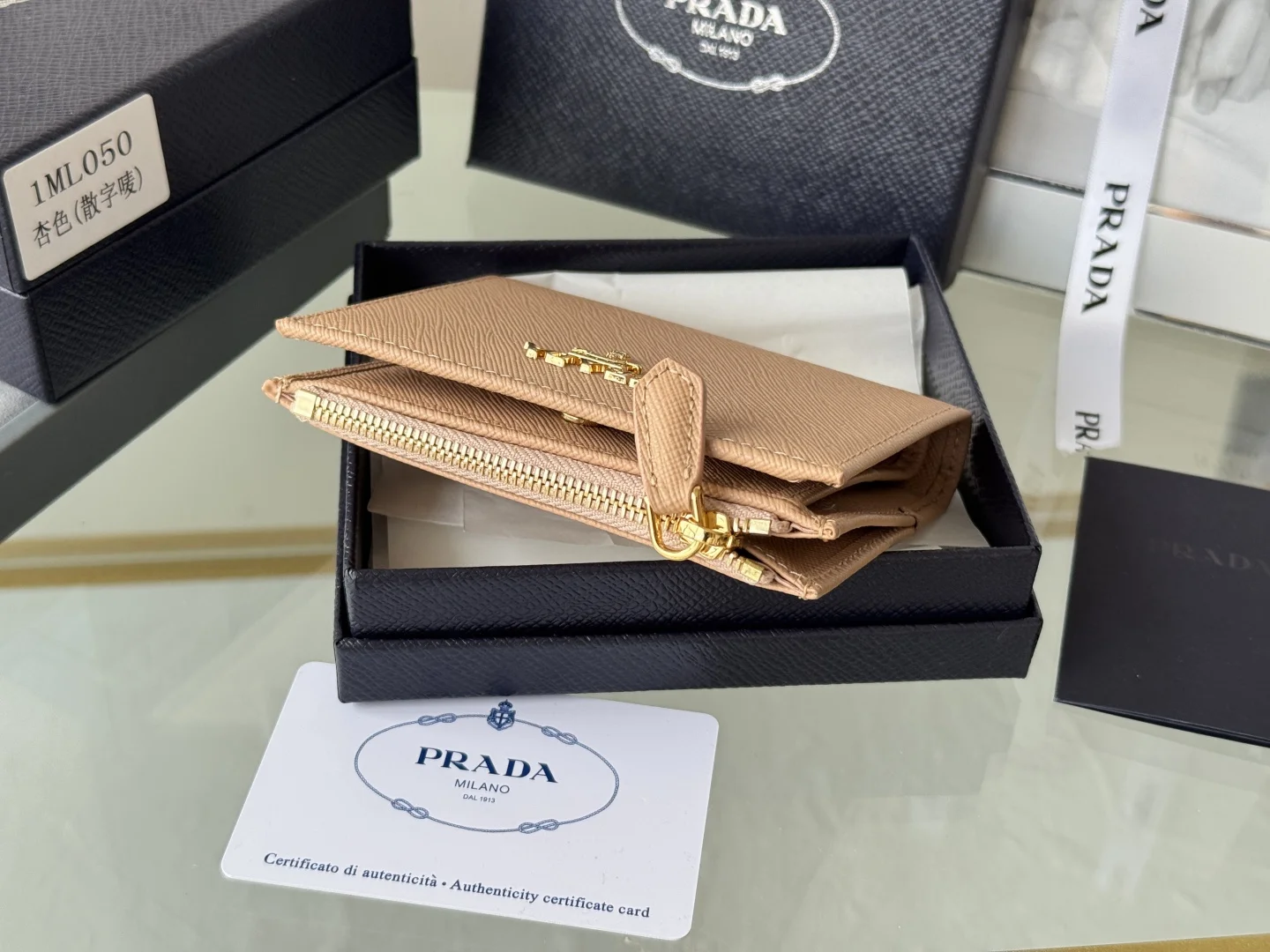 Prada 1ML050 Saffiano Leather Bifold Wallet - Detail view 3