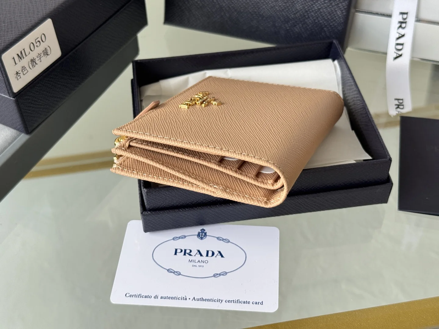Prada 1ML050 Saffiano Leather Bifold Wallet - Detail view 4