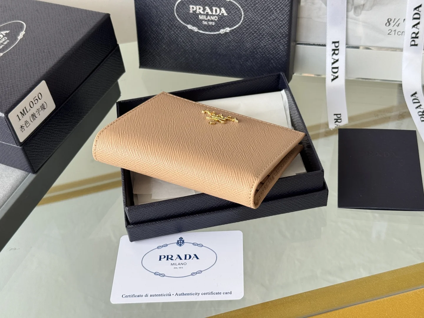 Prada 1ML050 Saffiano Leather Bifold Wallet - Detail view 5