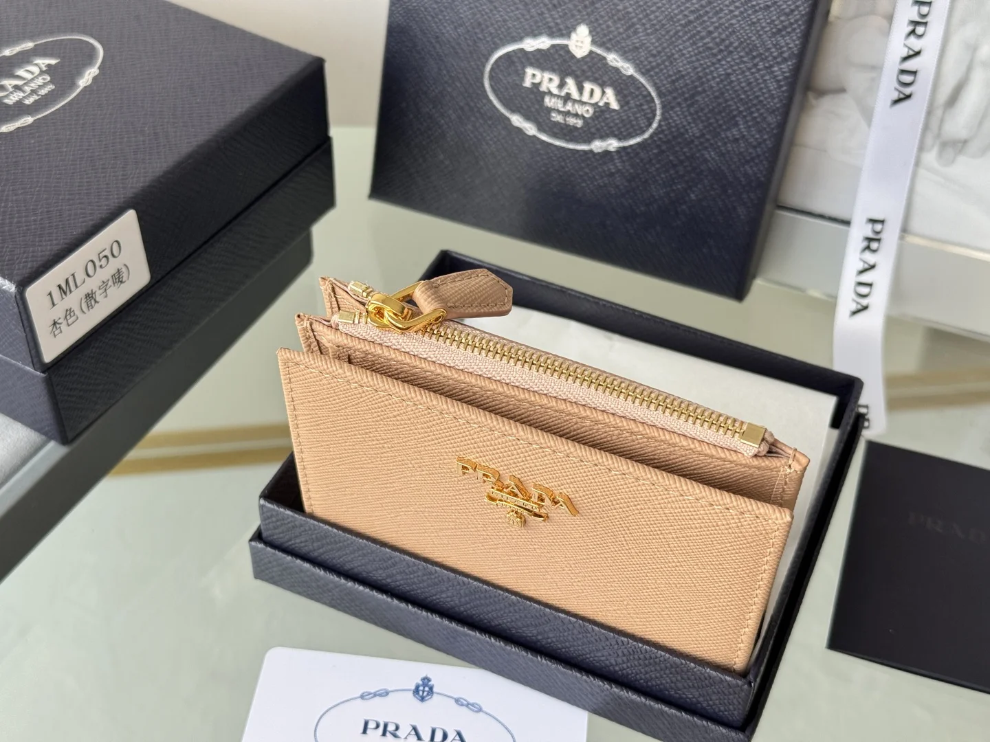 Prada 1ML050 Saffiano Leather Bifold Wallet - Detail view 7