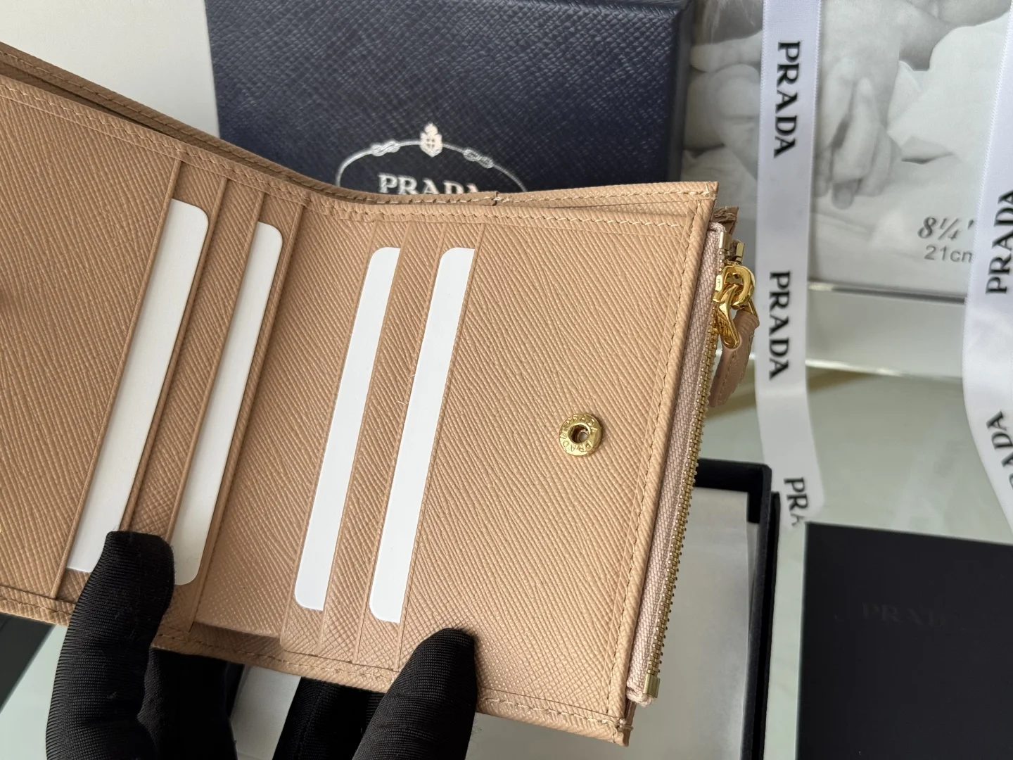 Prada 1ML050 Saffiano Leather Bifold Wallet - Detail view 10