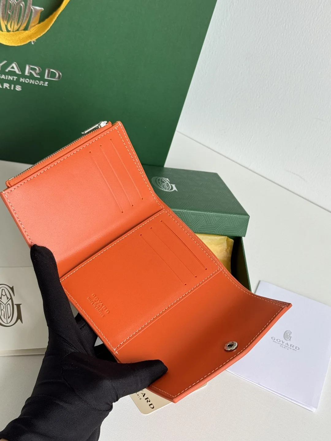 Goyard 3319 Saint-Gabriel Envelope Trifold Wallet - Detail view 7