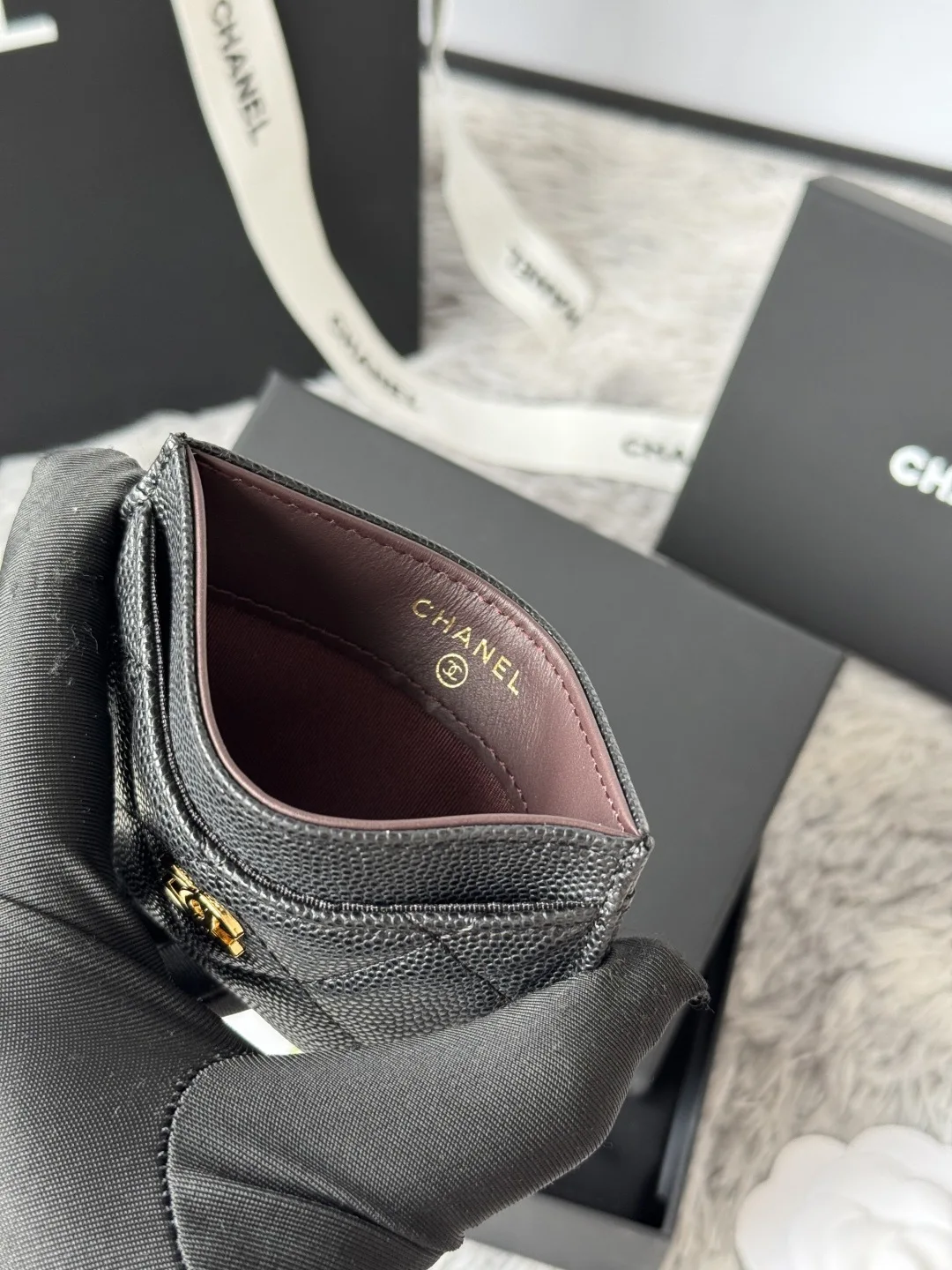 Chanel AP0213 CF Card Holder, Chip-Style Card Case - Detail view 8