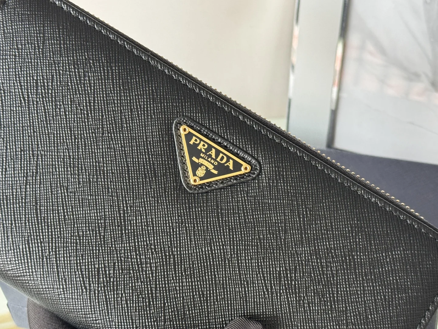 Prada 1ML506 Saffiano Leather Zip-Around Wallet - Detail view 6