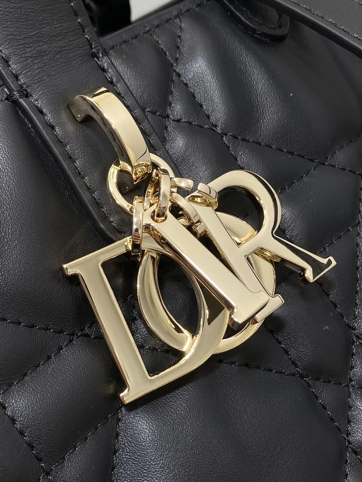 Dior Black Toujours Vertical Medium Handbag - Detail view 3