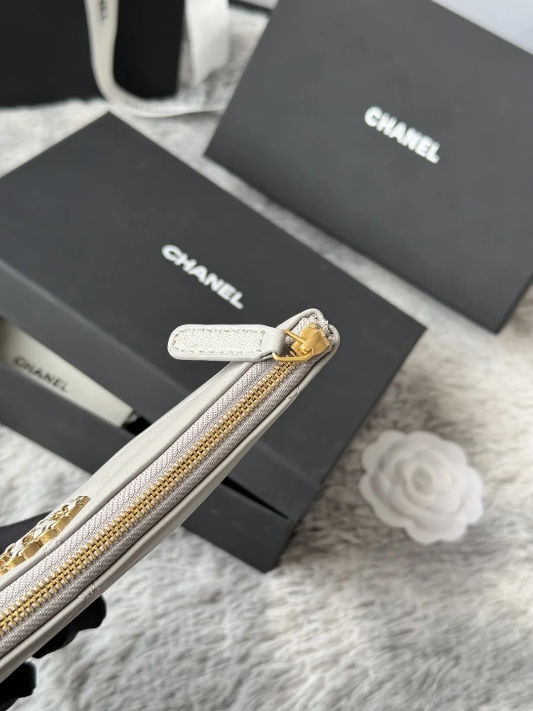 Chanel AP1790 Diamond Quilted Flap Coin Purse - Detail view 7
