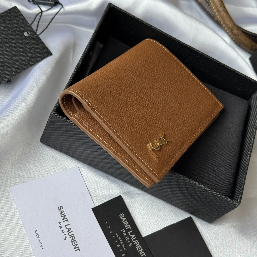 圣罗兰668736 2025秋冬新品 单折包 钱包 - 细节图 4