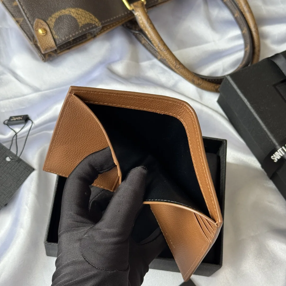 圣罗兰668736 2025秋冬新品 单折包 钱包 - 细节图 9
