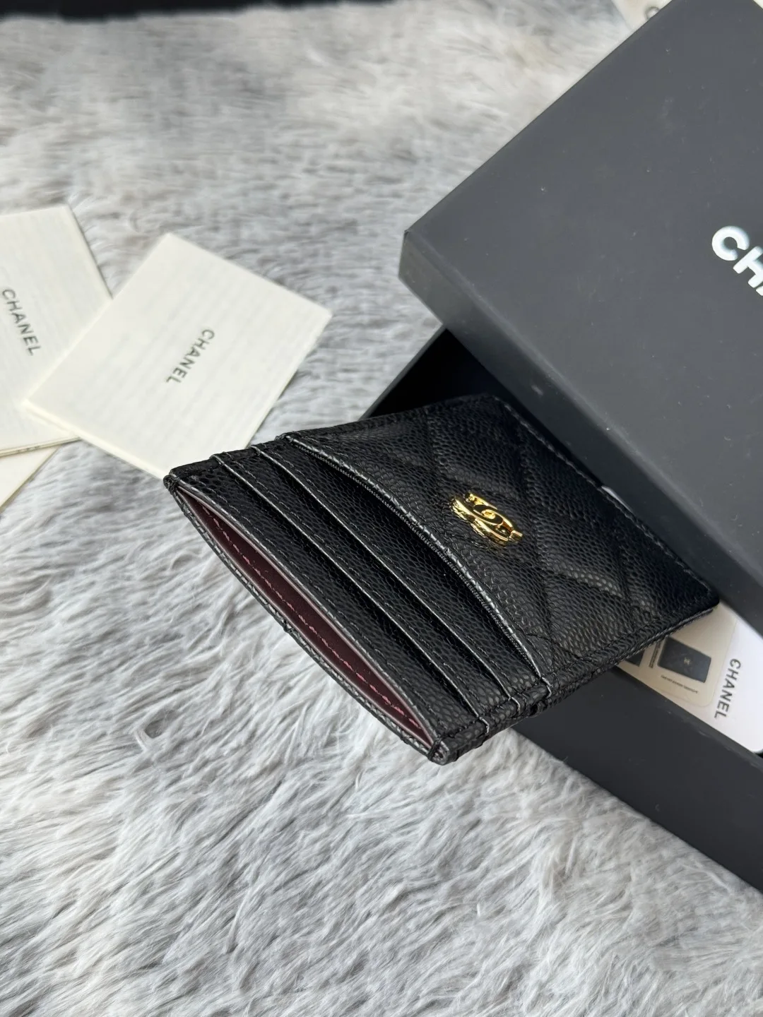 Chanel AP0223 Ultra Mini Lambskin Cardholder - Detail view 5