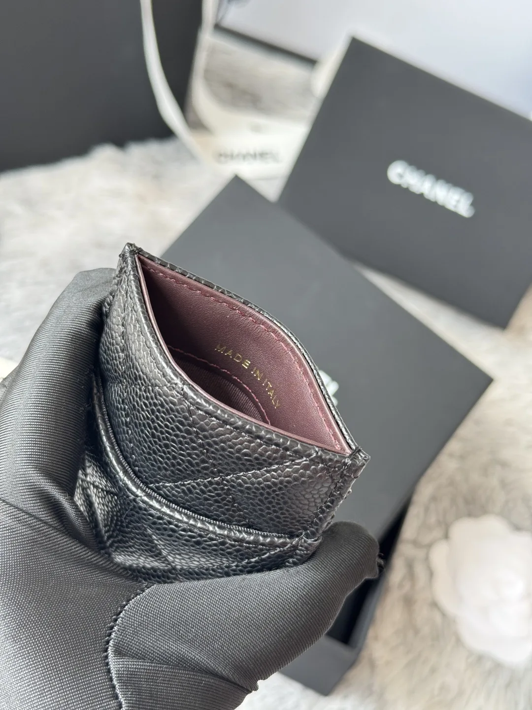 Chanel AP0223 Ultra Mini Lambskin Cardholder - Detail view 9
