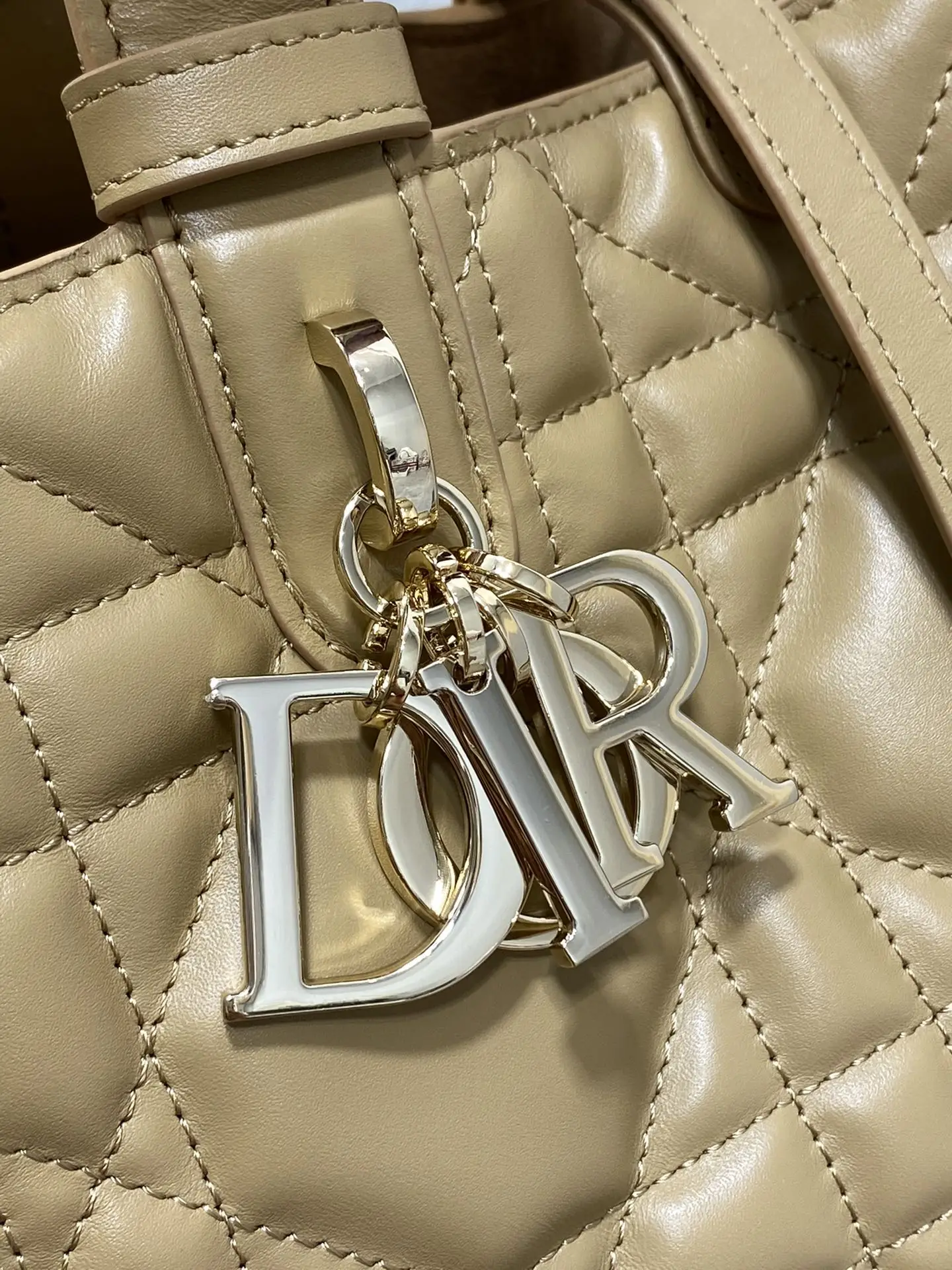 Dior Caramel Brown Toujours Medium Handbag - Detail view 2