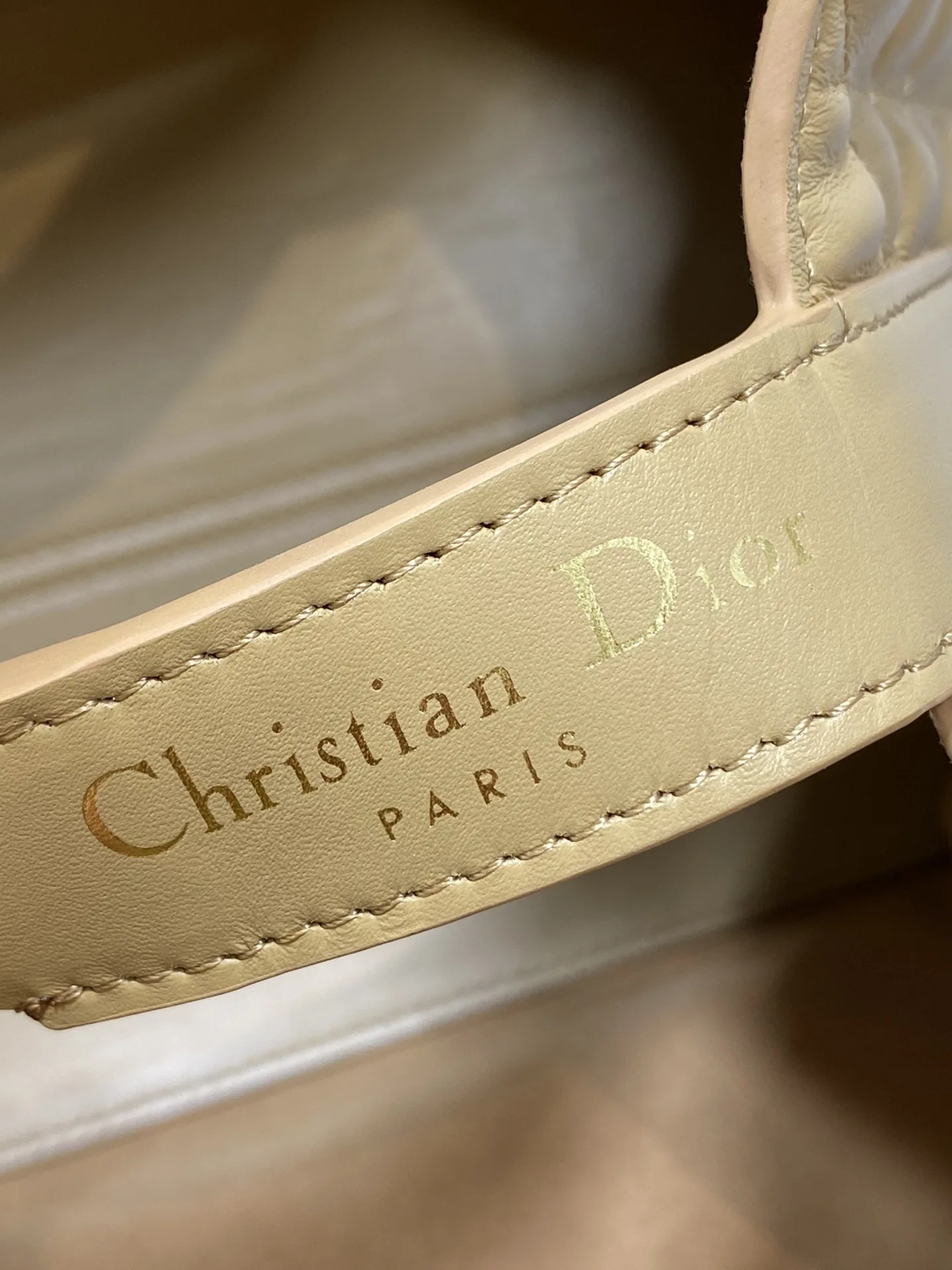 Dior Caramel Brown Toujours Medium Handbag - Detail view 6