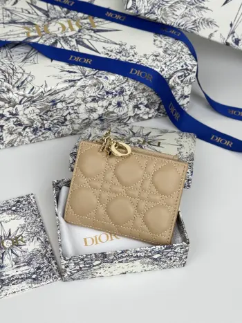 S6037UBHZ_M928 Caro Dahlia Lambskin Card Holder Wallet