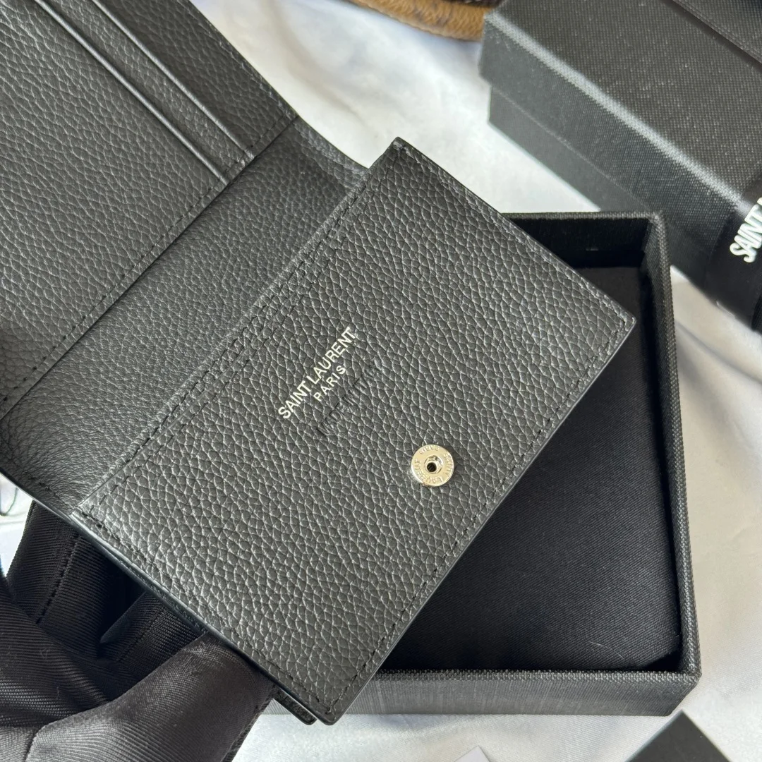 SAINT LAURENT 693492 2025 Autumn Winter New Products Business Card Holder Wallet - Detail view 7