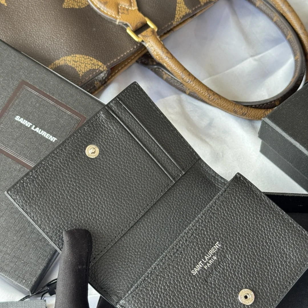 SAINT LAURENT 693492 2025 Autumn Winter New Products Business Card Holder Wallet - Detail view 8