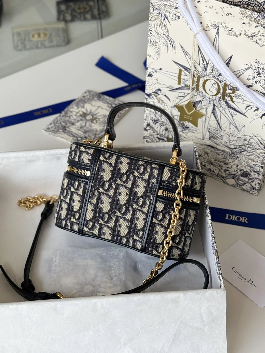 迪奥9224 30 Montaigne 迷你 vanity系列 化妆盒 化妆包 - 细节图 3